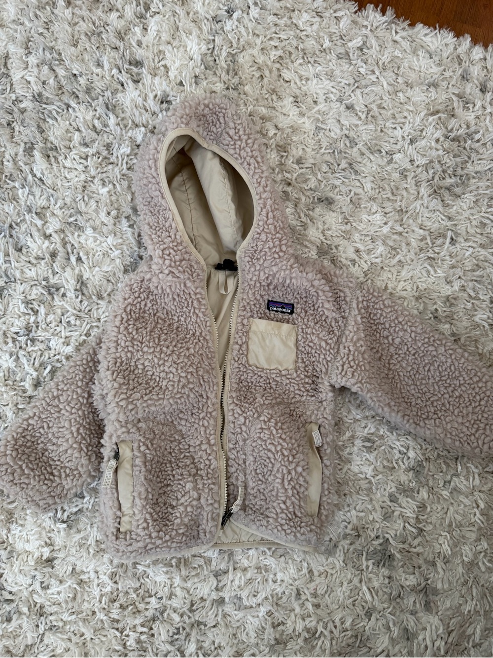 Patagonia Kids Cream Sherpa Fleece Jacket